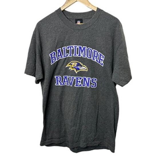 NFL Team Apparel Other - NFL Team Apparel Baltimore Ravens Gray Crewneck T-Shirt Men's Large